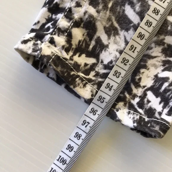 KOOKAI womens 38 high rise skinny stretch jeans black grey white zip front - Picture 9 of 16